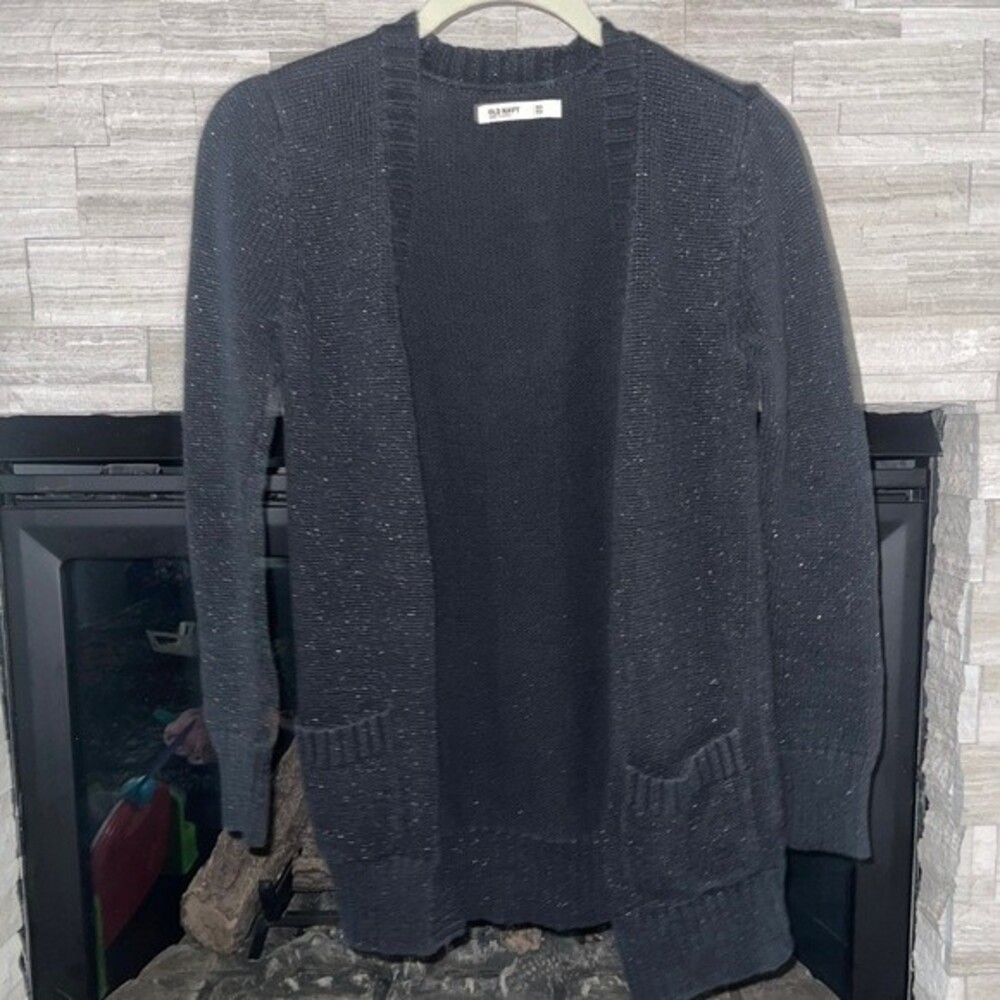 🍂 3/$20 ✨EUC✨ Old Navy Sparkly Open-Front Cardigan